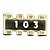 REDE RESISTIVA SMD 103 = 10K 0603 5% - Imagem 1