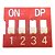 CHAVE DIP SWITCH 4 VIAS - Imagem 1