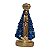 Imagem Nossa Senhora Aparecida 11cm Gesso Cristal Azul Escuro - Imagem 1