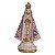 Imagem Nossa Senhora Aparecida 15cm Gesso Cristal Rosa - Imagem 1