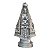 Imagem Nossa Senhora Aparecida 13cm Gesso Cristal Prata - Imagem 1