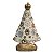 Imagem Nossa Senhora Aparecida 21cm Gesso Cristal Flor Bege - Imagem 2