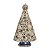 Imagem Nossa Senhora Aparecida 41cm Gesso Cristal Bege Vestido Azul - Imagem 2