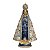 Imagem Nossa Senhora Aparecida 41cm Gesso Cristal Bege Vestido Azul - Imagem 1