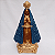 Imagem Nossa Senhora Aparecida Manto em Relevo 38cm Gesso Barroco Azul Escuro - Imagem 1
