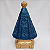 Imagem Nossa Senhora Aparecida Manto em Relevo 38cm Gesso Barroco Azul Escuro - Imagem 3
