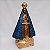 Imagem Nossa Senhora Aparecida Manto em Relevo 38cm Gesso Barroco Azul Escuro - Imagem 2
