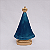 Imagem Nossa Senhora Aparecida 21cm Gesso Barroco Azul Escuro - Imagem 3