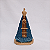 Imagem Nossa Senhora Aparecida Rosas 21cm Gesso Barroco Azul Escuro - Imagem 1