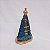 Imagem Nossa Senhora Aparecida Rosas 21cm Gesso Barroco Azul Escuro - Imagem 2