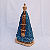 Imagem Nossa Senhora Aparecida Rosas 30cm Gesso Barroco Azul Escuro - Imagem 3