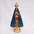 Imagem Nossa Senhora Aparecida Manto em Relevo 33cm Gesso Barroco Azul Escuro - Imagem 1