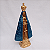 Imagem Nossa Senhora Aparecida Manto em Relevo 33cm Gesso Barroco Azul Escuro - Imagem 2