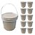 Balde 2.2 Litros Branco - Kit 10 Peças - Imagem 1