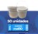 Balde 2.2L Branco - Kit 50 Peças - Imagem 1