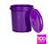 Pote 1 Litro Roxo com Tampa Lacre BPA FREE - Kit com 100 Peças - Imagem 2