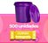Pote Platico Atoxico 1 Litro Roxo com Tampa Lacre BPA Free - Kit com 500 Peças - Imagem 1