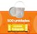 Balde 2.2 Litros Transparente com Tampa Lacre Branca e Alça Plástica Plastico Atoxico BPA Free - Kit 500 Peças - Imagem 1