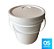 Balde 12L Tampa Lacre BPA FREE Atoxico - 05 Peças - Imagem 1