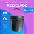 Balde Reciclado Preto com Tampa Lacre e Alça Plástica - Kit 04 Peças - Imagem 2