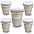 Balde 20L Reciclado Branco - Kit com 05 Peças - Imagem 1