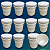 Balde 20 Litros Reciclado Branco - Kit com 10 Peças - Imagem 2