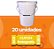 Balde 20L Branco Alça Metálica - Kit com 20 Peças - Imagem 1