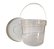 Balde 2.2L Transparente com Tampa Branca - Imagem 3