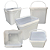 Balde Retangular 3.6L Atoxico BPA Free - Kit 02 Peças - Imagem 2