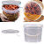 Balde 1.8L Transparente com Tampa Lacre Atoxico - Kit 20 Pcs - Imagem 1
