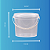 Balde 1.8L Transparente Atoxico Tampa Lacre - 50 peças - Imagem 1