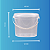 Balde 1.8L Transparente Atoxico Tampa Lacre - 50 peças - Imagem 5