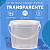 Balde 1.8L Transparente Atoxico com Tampa Lacre BPA FREE - 100 pcs - Imagem 2
