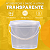 Balde 1.8L Transparente Atoxico com Tampa Lacre BPA FREE - 200 pcs - Imagem 3