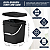 Balde Quadrado 16 Litros Preto com Tampa Lacre - Kit 08 Peças - Imagem 4