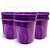 Balde Roxo 10L Atóxico com Tampa Lacre BPA FREE - 03 Peças - Imagem 2