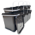 Balde Quadrado com Tampa Lacre 18 Litros - Kit 08 Peças - Imagem 1