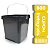 Balde Quadrado 16 Litros com Tampa Lacre Frete Grátis - 30 Peças - Imagem 1