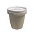 Pote Branco com Tampa Lacre  500ml - Kit 100 Peças - Imagem 2