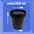 Pote Preto 500ml com Tampa lacre Atóxico Bpa Free - Kit com 250 Peças - Imagem 3