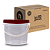 Balde 1.8L Atóxico Transparente com Tampa Vermelha de 1.8L - Kit 10 Peças - Imagem 1