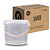 Balde Transparente com Tampa Transparente 2.2 L - Kit 05 Peças - Imagem 1