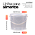 Balde Transparente de 2.2L com Tampa Lacre Transparente - Kit 07 Peças - Imagem 2