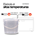 Balde Transparente de 2.2L com Tampa Lacre Transparente - Kit 07 Peças - Imagem 4