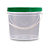 Balde com Tampa Lacre Verde Transparente 1.8L Atóxico BPA FREE - Kit 200 Peças - Imagem 16