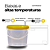 Embalagem com tampa amarela 1.8L Transparente - Kit 20 peças - Imagem 7