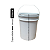 Balde com Tampa de Girar para Armazenar Alimentos e Quimicos 20L - Kit 06 Peças - Imagem 13
