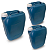 Bombona Reciclada 20L Nova Azul com Tampa de Rosquear e Alça - Kit 03 Peça - Imagem 1