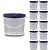 Balde para alimento com tampa azul Atóxico BPA Free - Kit 10 Peças - Imagem 1