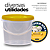 Balde Transparente para Alimento com Tampa Amarela 2.2L - Imagem 6
